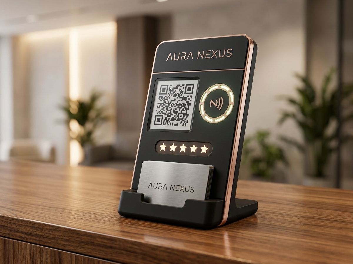 Suporte de escritório personalizado com NFC