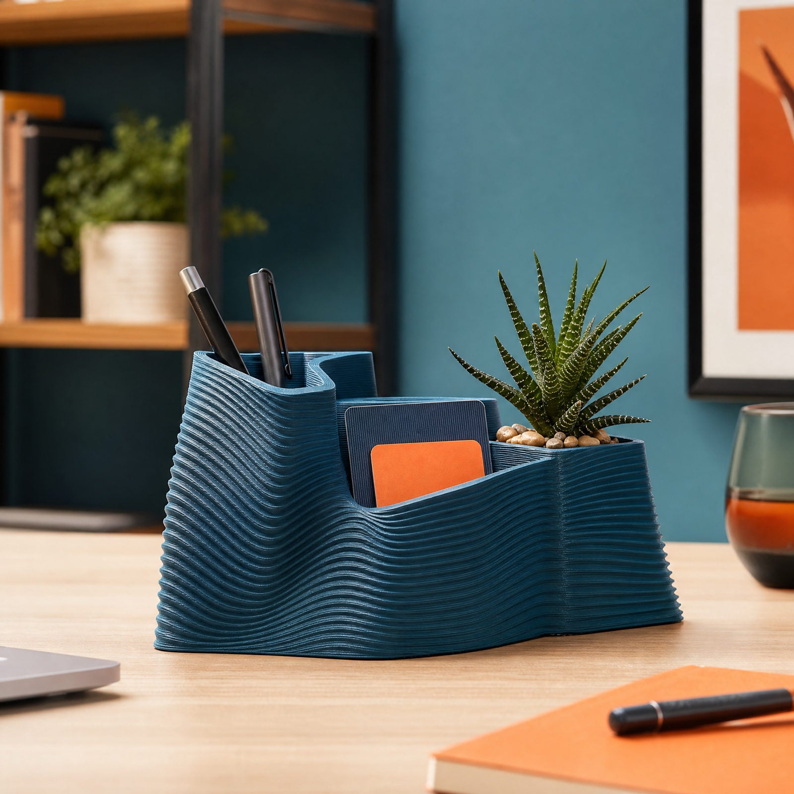 Organizador de mesa personalizado em impressão 3D