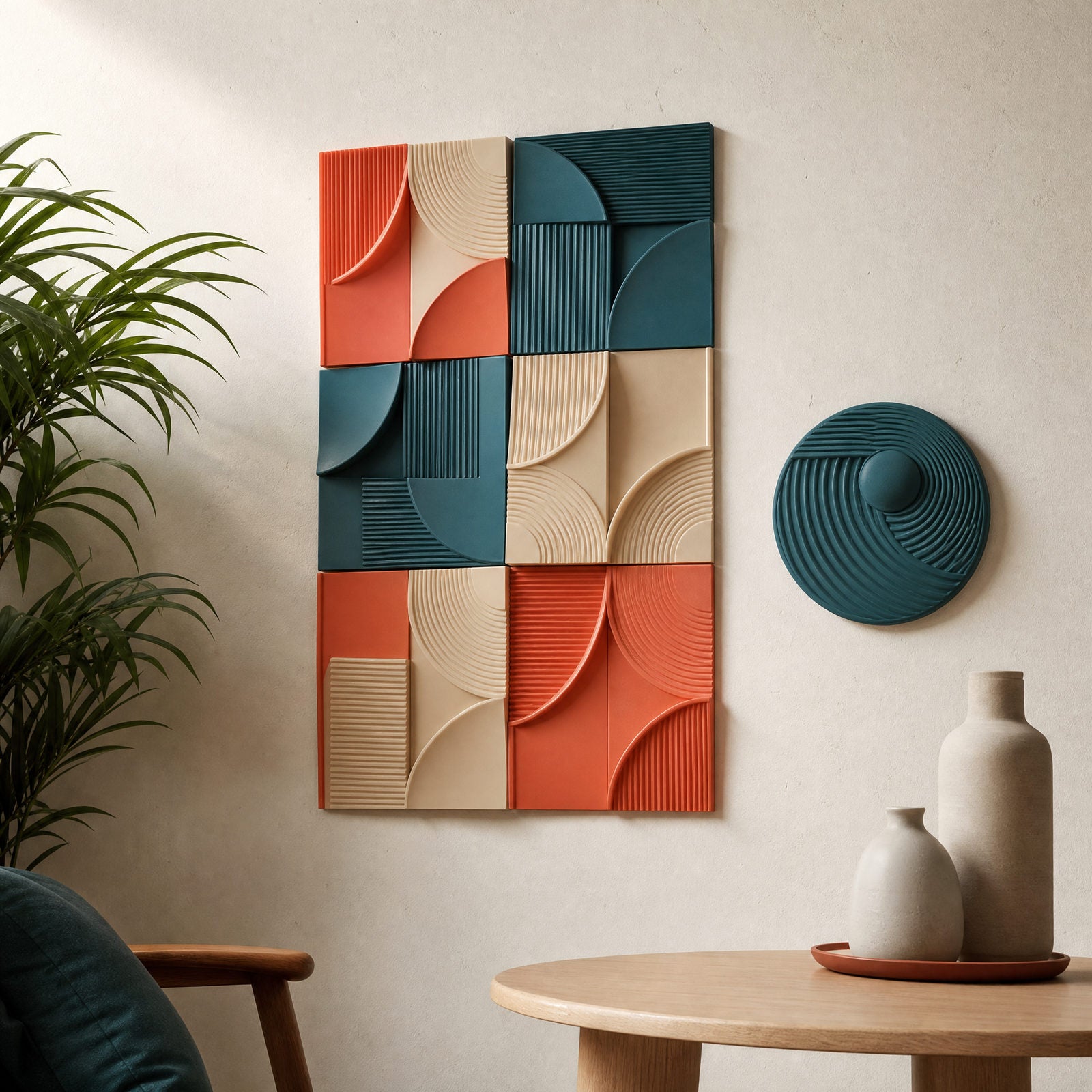 Decoração de parede personalizada em impressão 3D