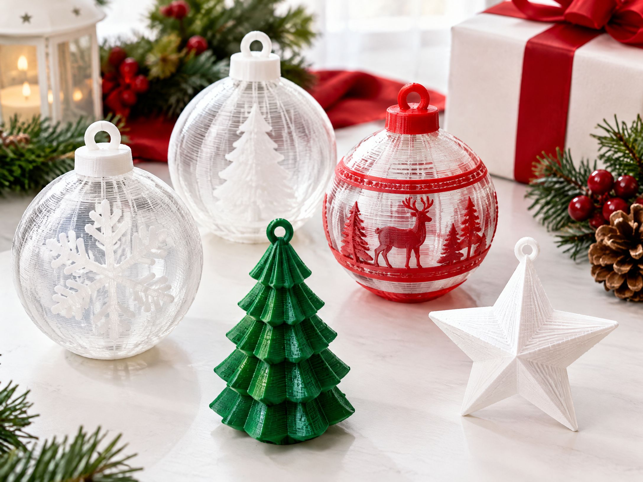 Peças comemorativas de Natal