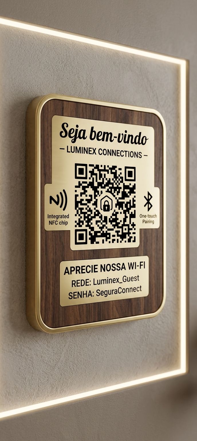 Placa personalizada com QR Code
