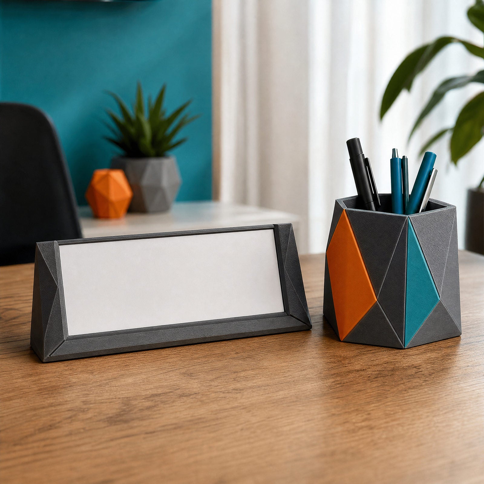 Placa de mesa personalizada em impressão 3D