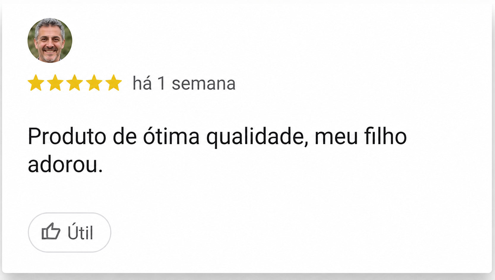 Avaliação de Carlos Mendes sobre a qualidade do produto